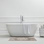 Voir la diapositive 3 : GUY LEVASSEUR Tapis de bain déco en coton tufté 60x120cm