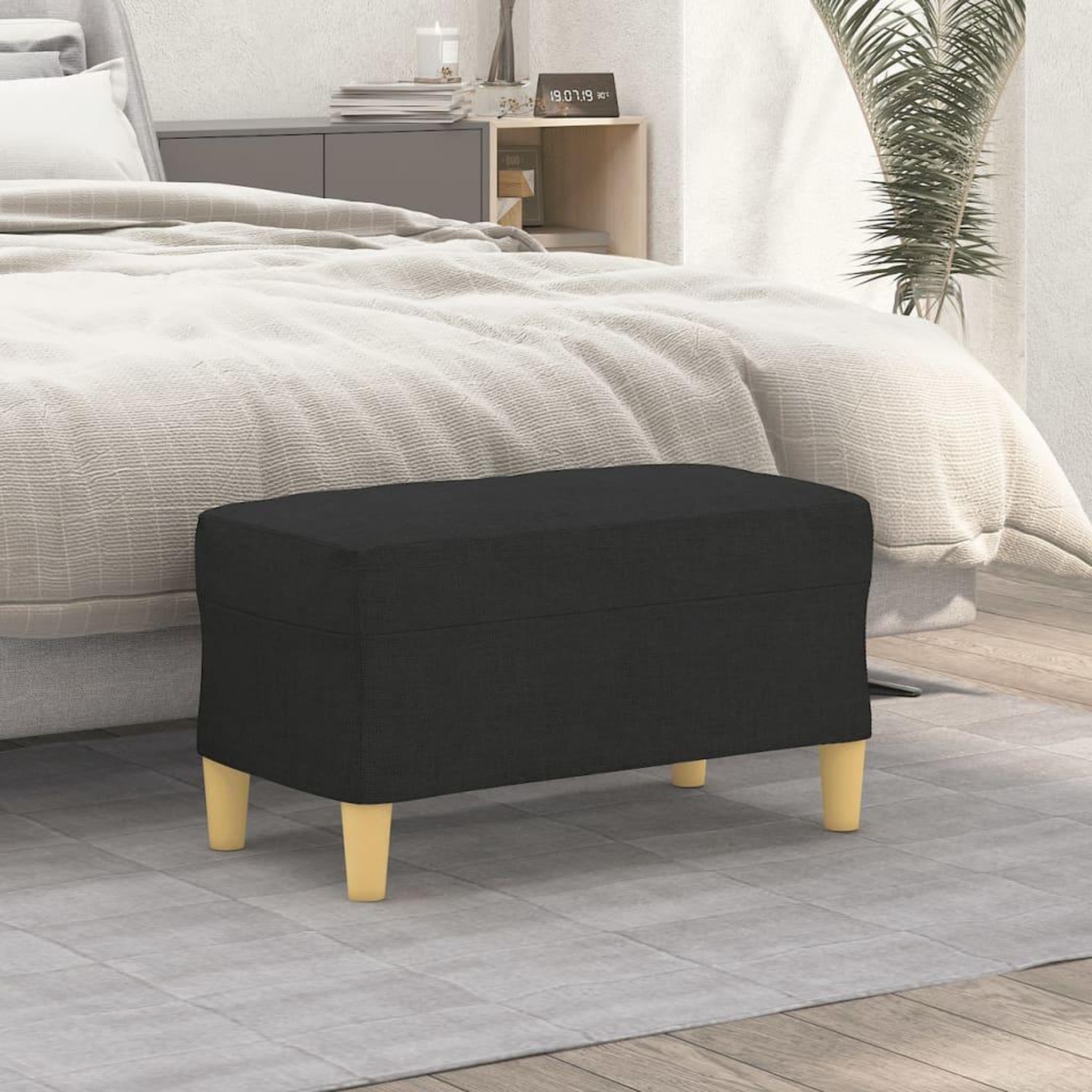 Voir la diapositive 1 : VIDAXL Banc Noir 70x35x41 cm Tissu