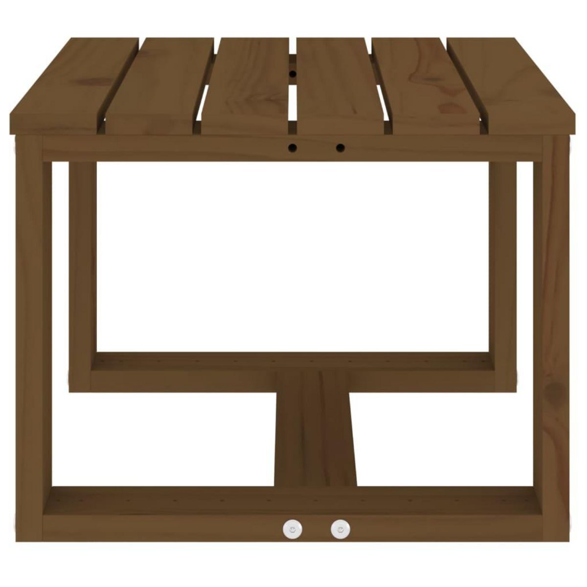VIDAXL Table d'appoint jardin marron miel 40x38x28,5cm bois massif pin