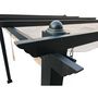 Voir la diapositive 5 : CONCEPT USINE Tonnelle autoportante 3 x 3 m en aluminium et toile taupe REGIA