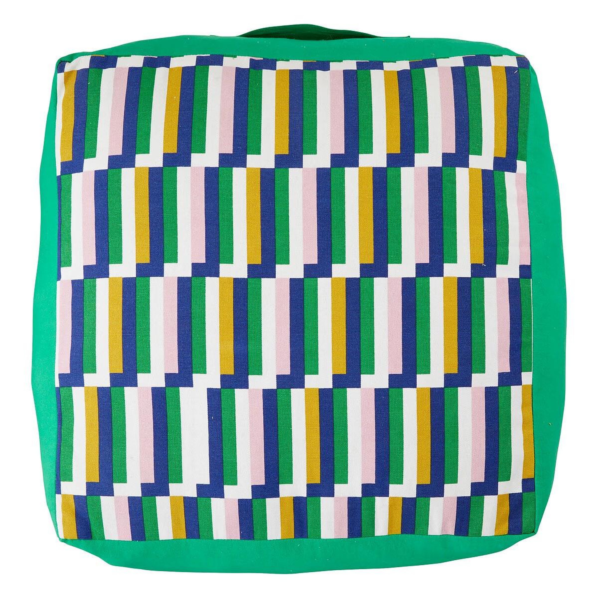 Voir la diapositive 1 : ATMOSPHERA Coussin de sol imprimé  disso  48x48cm vert