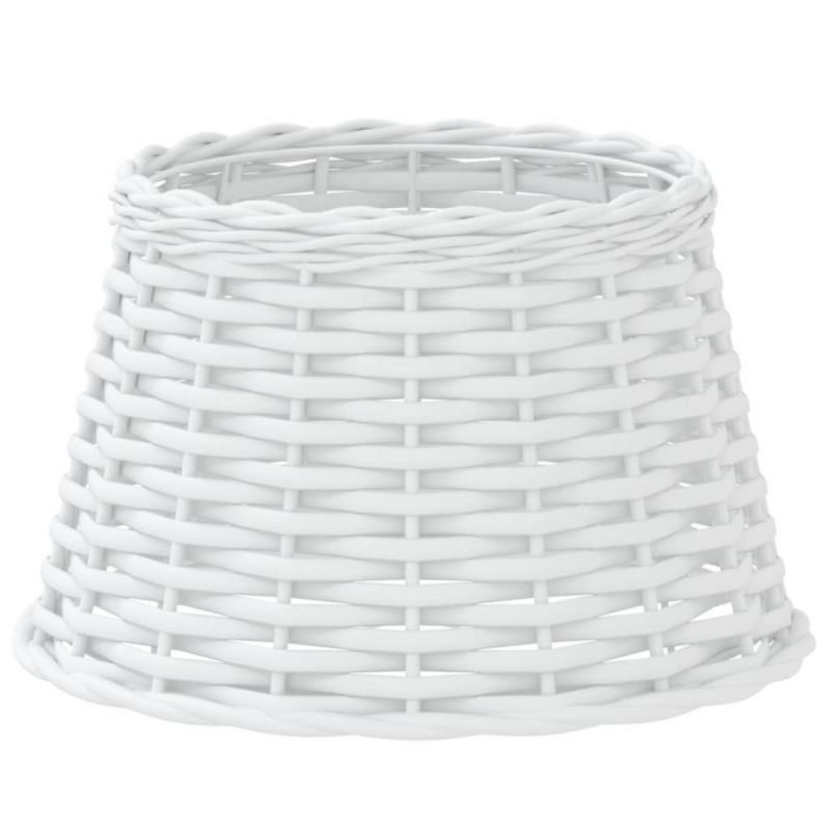 VIDAXL Abat jour blanc Ø38x23 cm osier