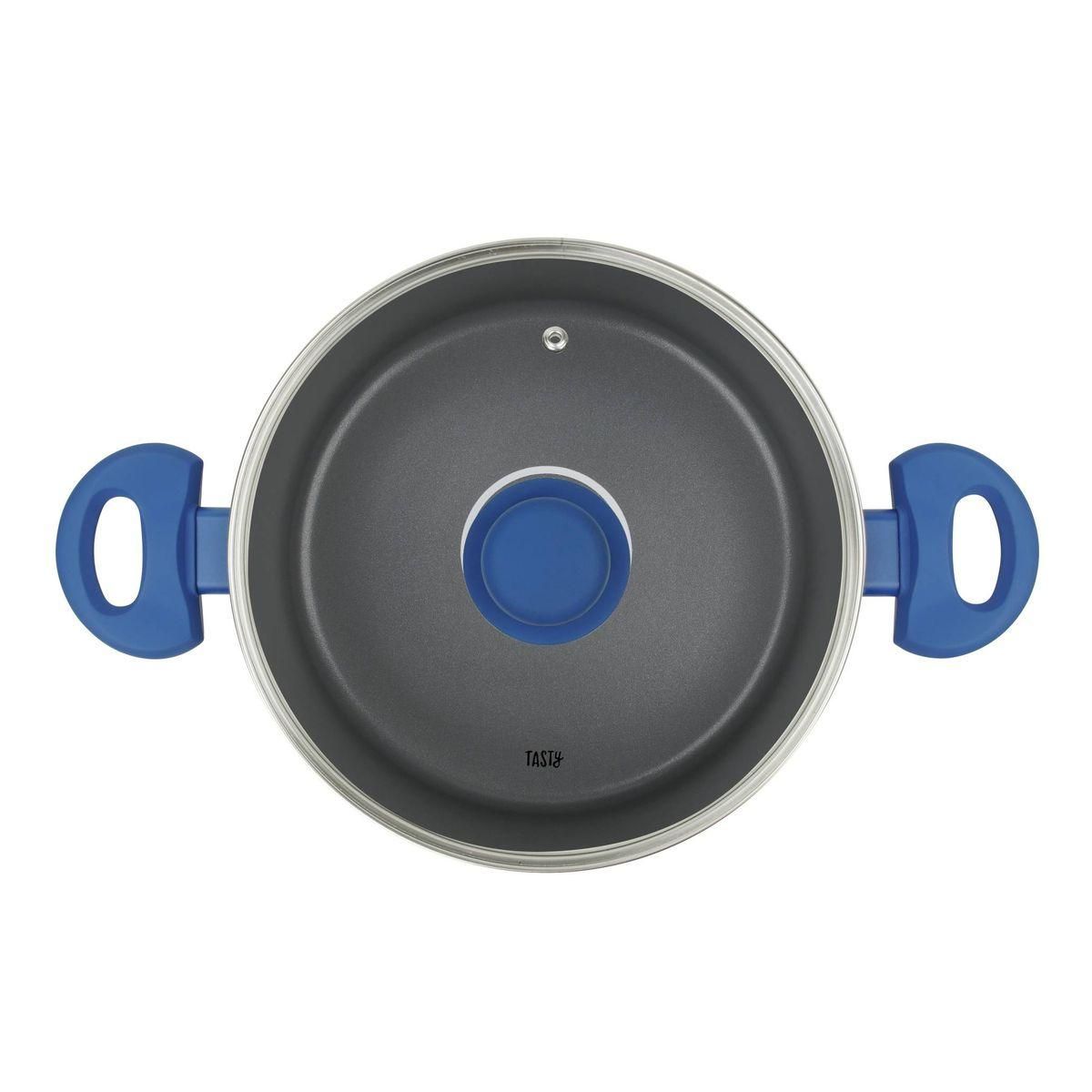 TASTY Faitout avec dosage d'huile et couvercle 24 cm Tasty Casserole