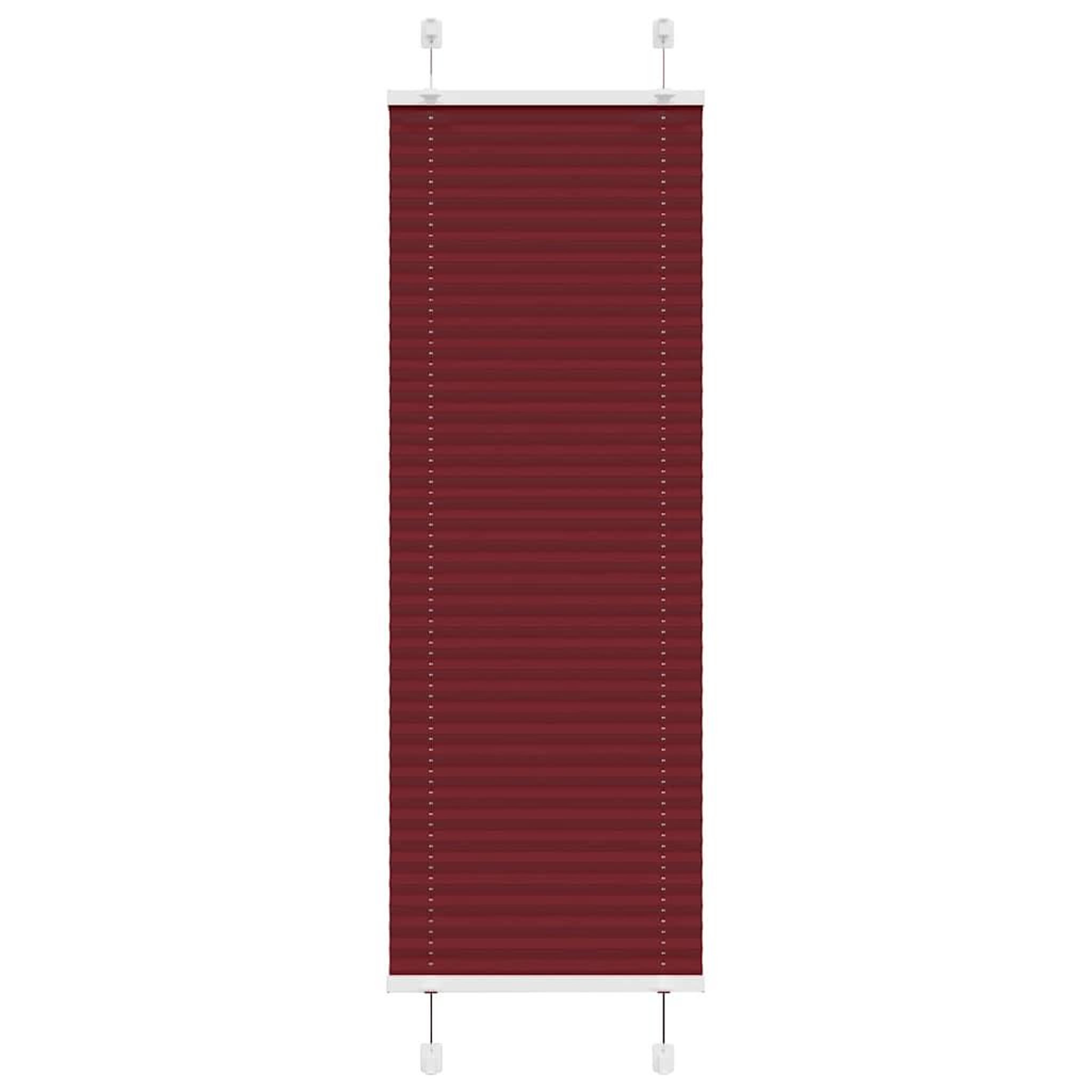 VIDAXL Store plisse rouge bordeaux 50x150 cm largeur du tissu 49,4 cm