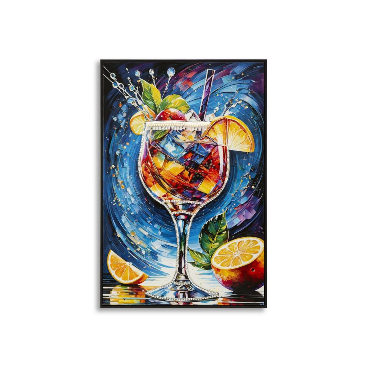 Paris Prix Tableau Imprimé  Cocktail II  62x92cm Multicolore