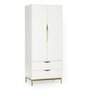 Voir la diapositive 1 : Paris Prix Armoire 2 Portes Design  Kobe  195cm Blanc