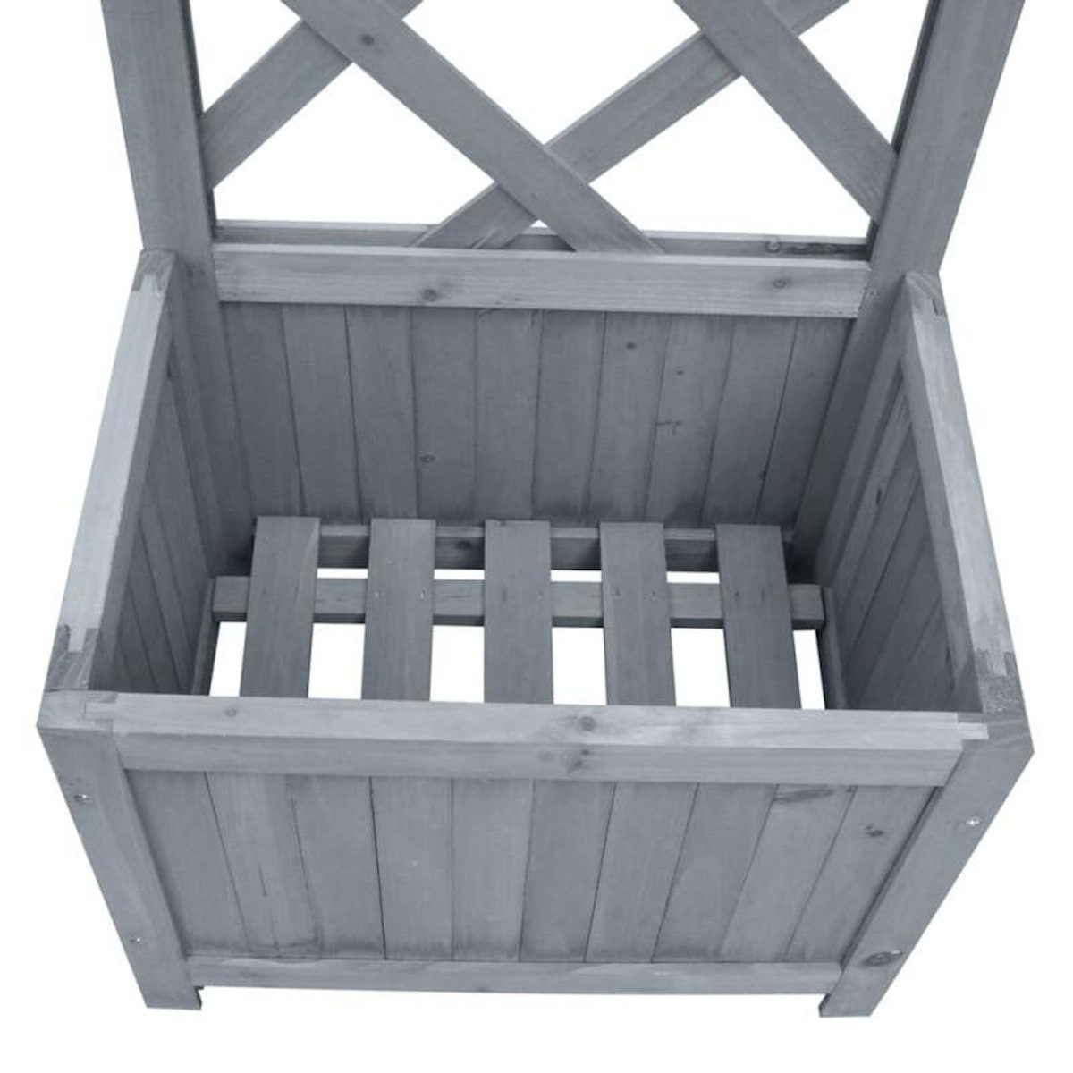 VIDAXL Jardinière en treillis 40x30x135 cm Bois de sapin massif