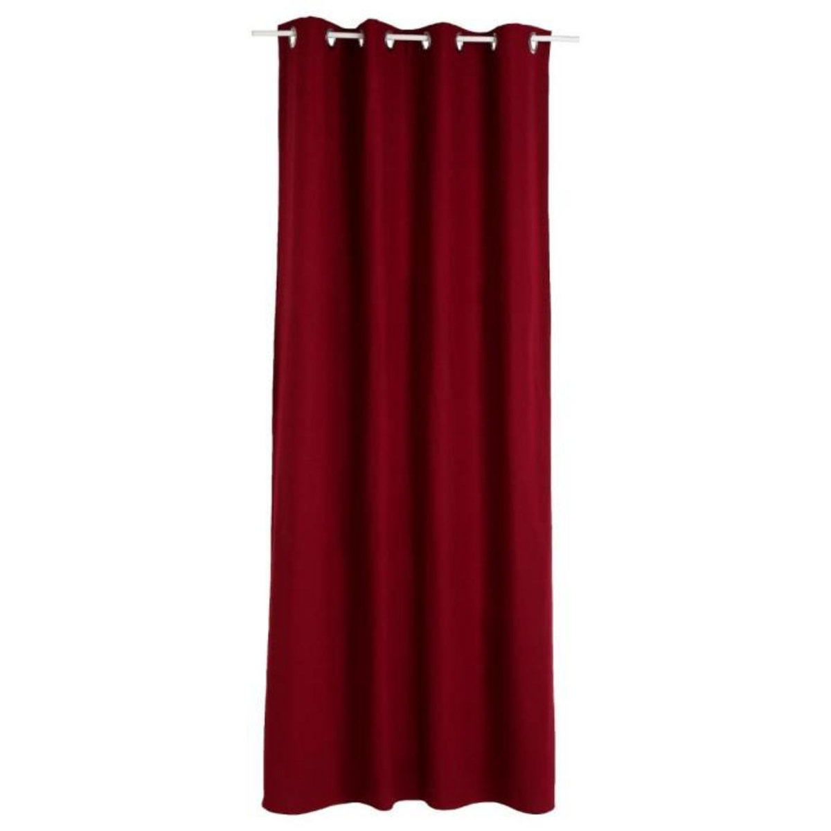 Paris Prix Rideau à Oeillets  Panama II  140x260cm Rouge
