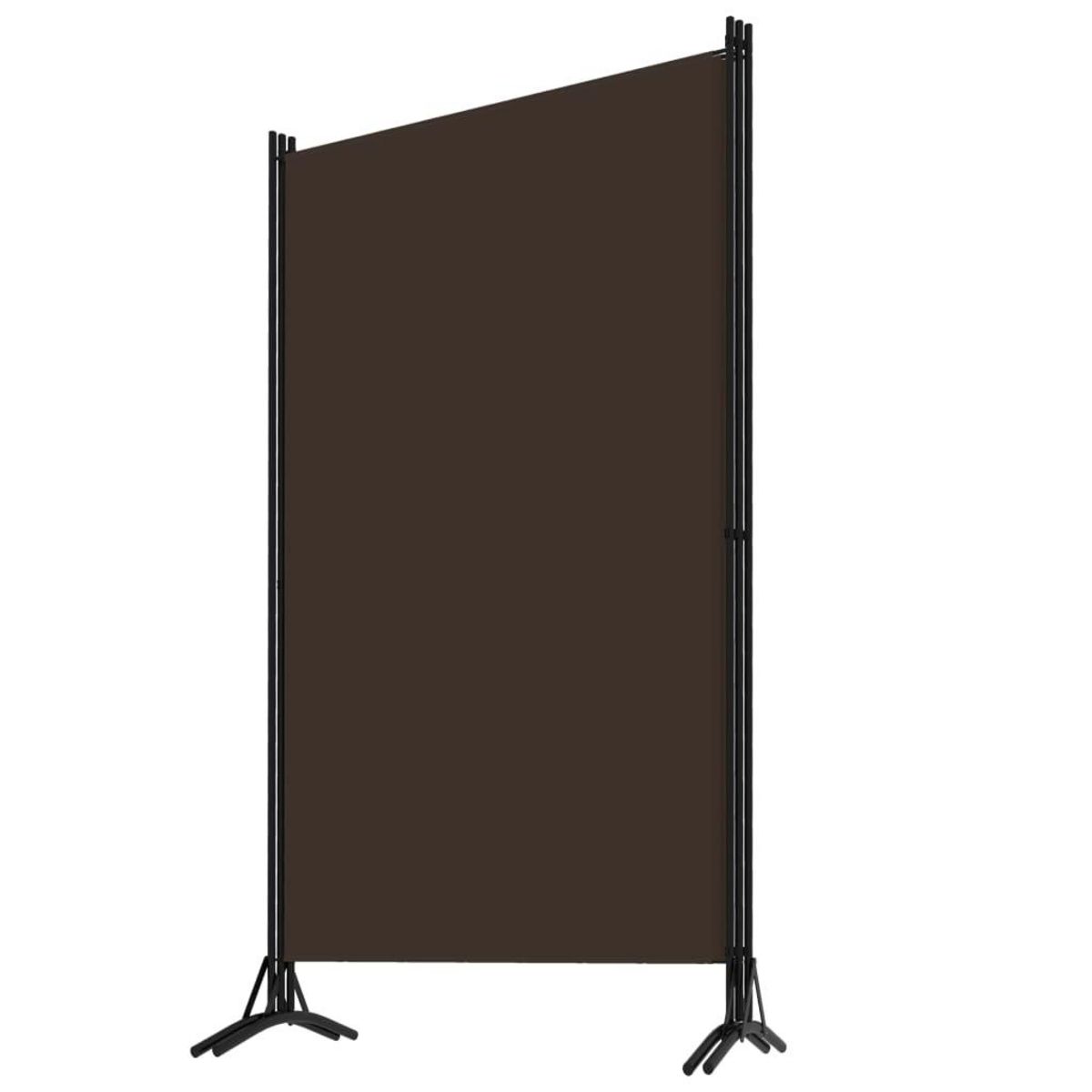 VIDAXL Cloison de separation 3 panneaux Marron 260x180 cm