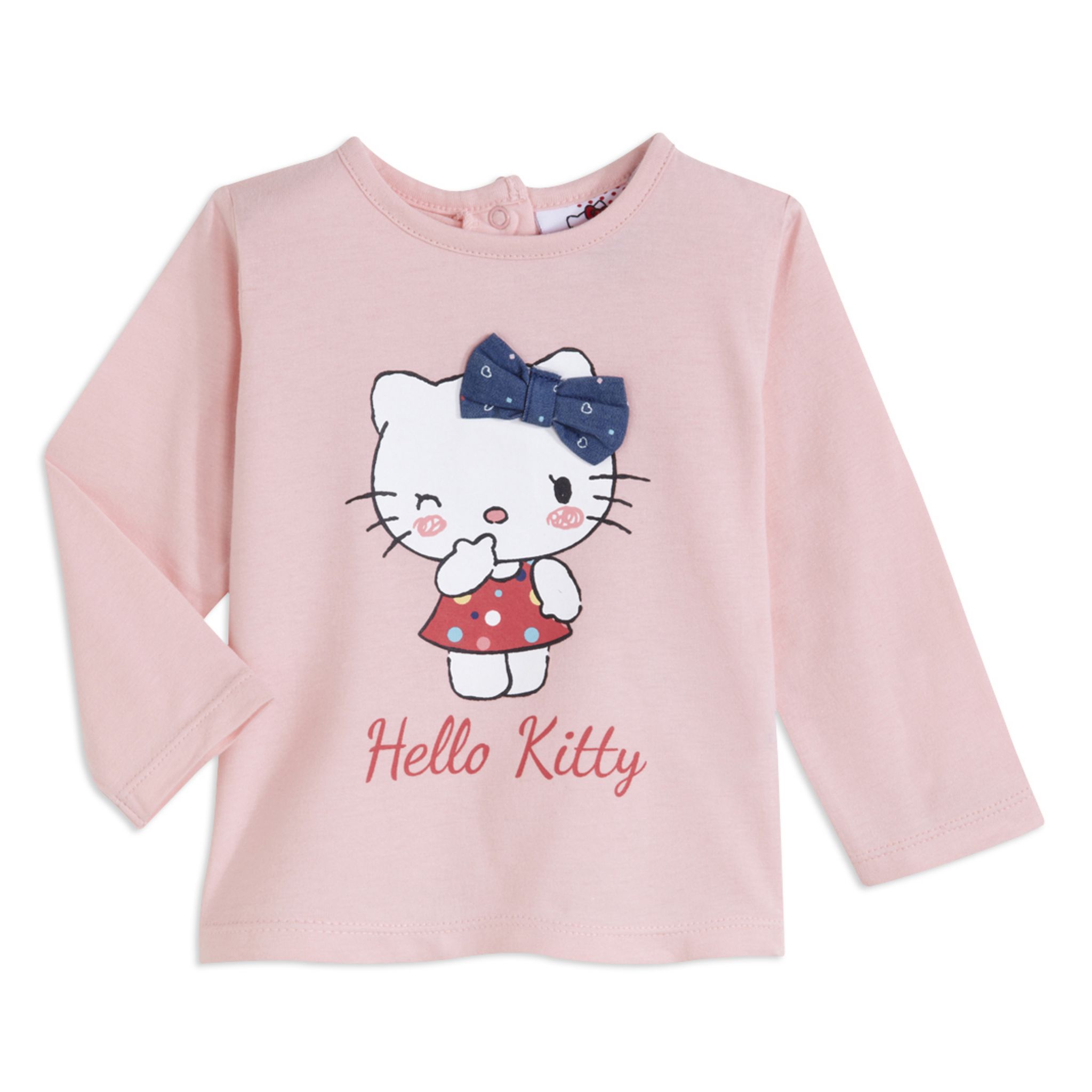 HELLO KITTY Tee-shirt manches longues bébé pas cher - Auchan.fr