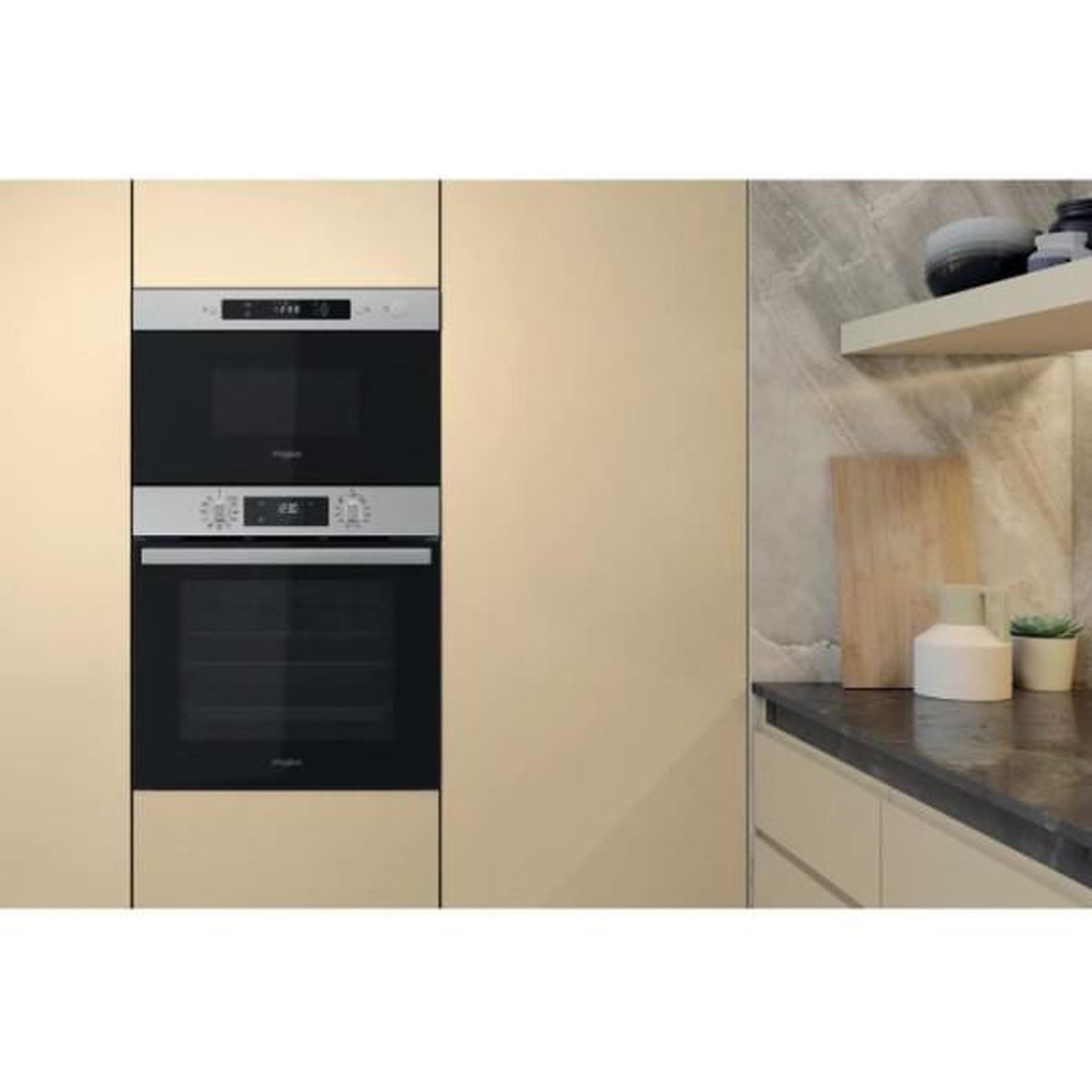 Voir la diapositive 3 : Whirlpool Micro-ondes solo 22l 1300w encastrable noir - MBNA900X
