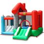 Voir la diapositive 1 : HAPPY HOP Aire de jeux gonflable la maison joyeuse 270 x 250 x 220 cm