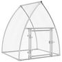 Voir la diapositive 2 : VIDAXL Cage pour poules argente 100x105x120 cm acier galvanise