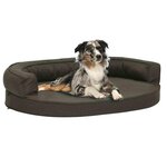 VIDAXL Matelas de lit ergonomique pour chien 75x53 cm Aspect de lin