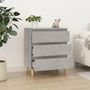 Voir la diapositive 3 : VIDAXL Buffet Gris beton 60x35x70 cm Bois d'ingenierie