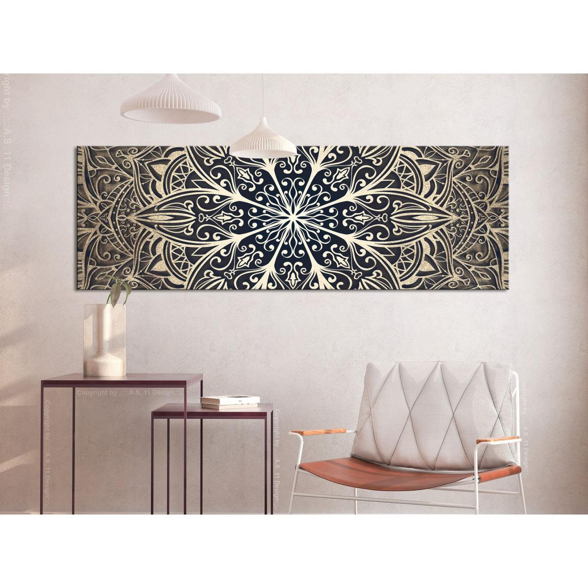 Voir la diapositive 2 : Paris Prix Tableau Imprimé  Feathers Brown Narrow