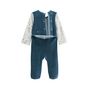 Voir la diapositive 3 : Petit Béguin Pyjama bébé en velours Cacahuète