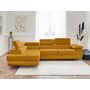 Voir la diapositive 6 : BEST MOBILIER Pablo - canapé d'angle gauche - 5 places - convertible avec coffre et têtières réglables - en velours