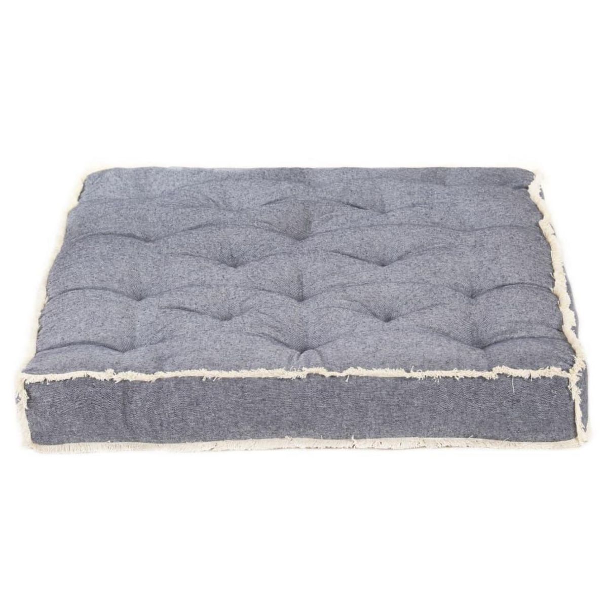 VIDAXL Coussin de canape palette Bleu 120x80x10 cm