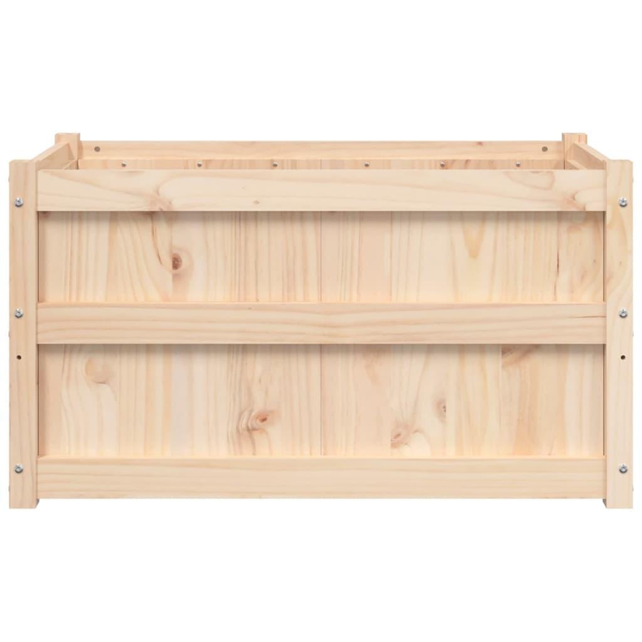 Voir la diapositive 5 : VIDAXL Jardiniere d'exterieur 90x50x50 cm bois de pin massif