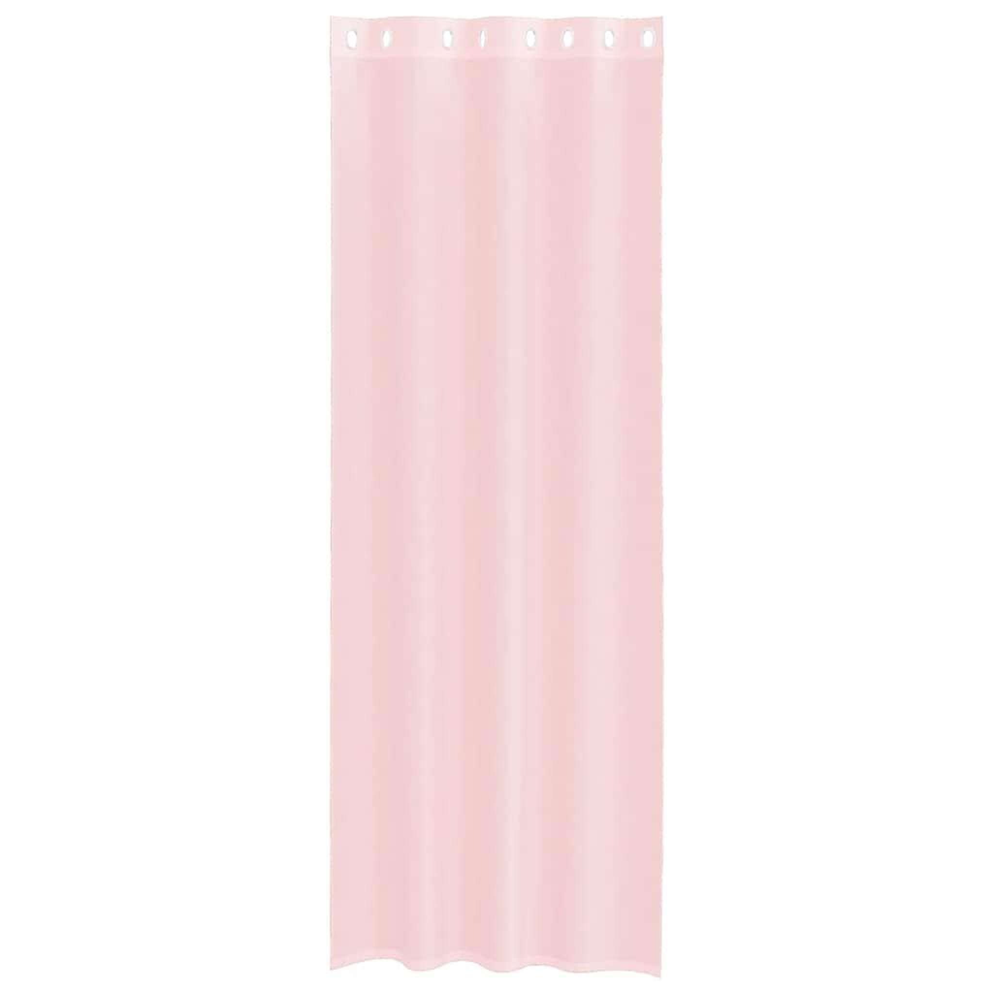 Voir la diapositive 4 : VIDAXL Rideaux en voile avec œillets 2 pcs rose clair 140x300 cm