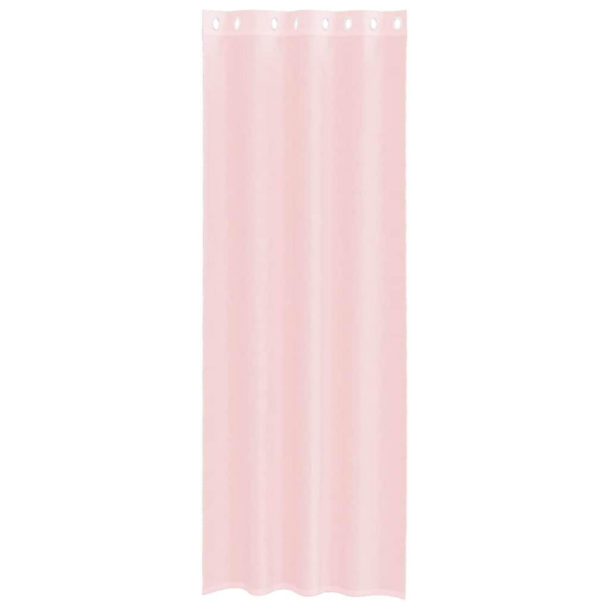 VIDAXL Rideaux en voile avec œillets 2 pcs rose clair 140x300 cm