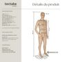 Voir la diapositive 6 : tectake Mannequin de vitrine en plastique beige