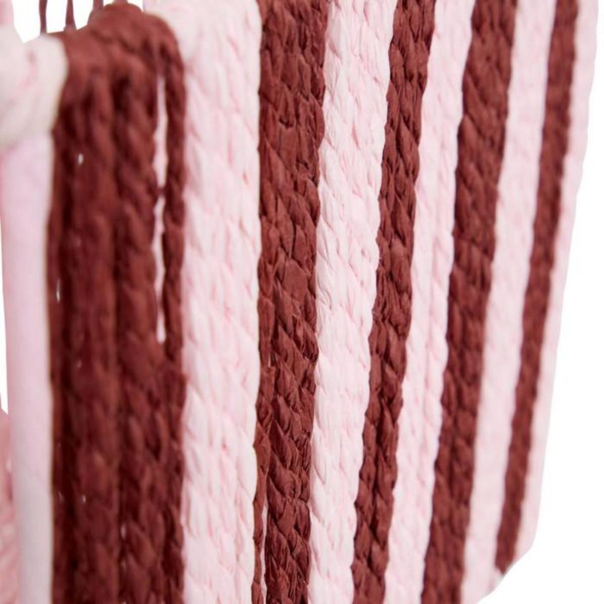 ATMOSPHERA Lot de 3 Paniers Tressés  Chéri  37cm Rouge Grenat