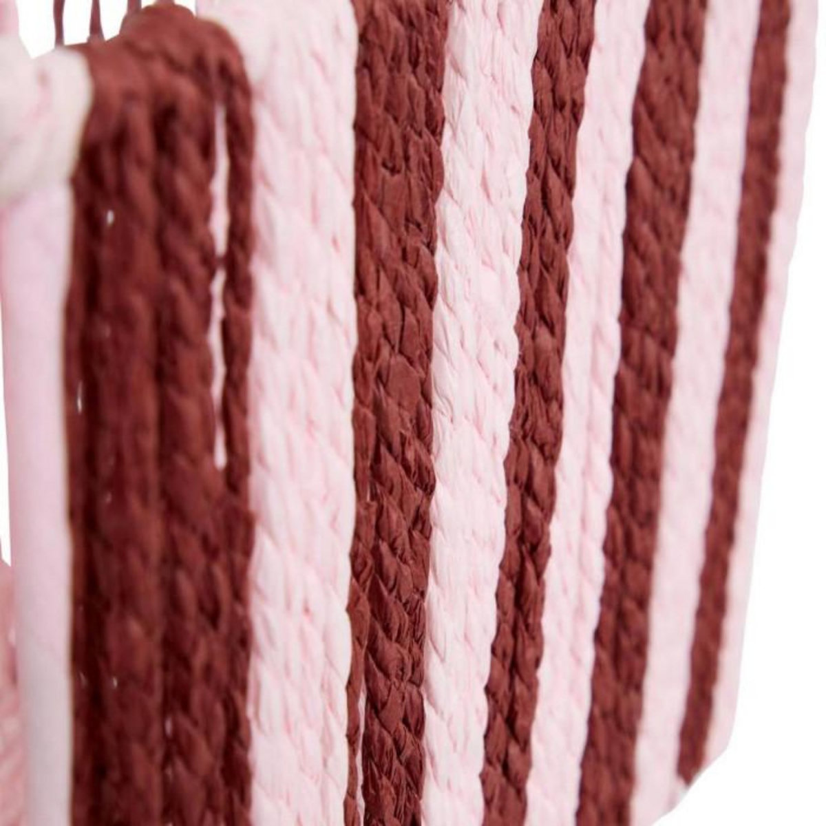 ATMOSPHERA Lot de 3 Paniers Tressés  Chéri  37cm Rouge Grenat