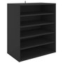 Voir la diapositive 2 : VIDAXL Armoire a chaussures Noir 60x35x70 cm Bois d'ingenierie