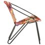 Voir la diapositive 3 : VIDAXL Chaise ronde Chindi Multicolore Tissu