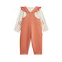 Voir la diapositive 2 : Petit Béguin Ensemble salopette bébé en molleton et t-shirt Manouk
