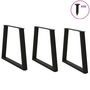 Voir la diapositive 3 : VIDAXL Pieds de table a manger forme de V 3 pcs noir 70x(72-73,3) cm