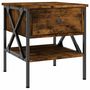 Voir la diapositive 5 : VIDAXL Tables de chevet 2 pcs chene fume 40x42x45 cm bois d'ingenierie