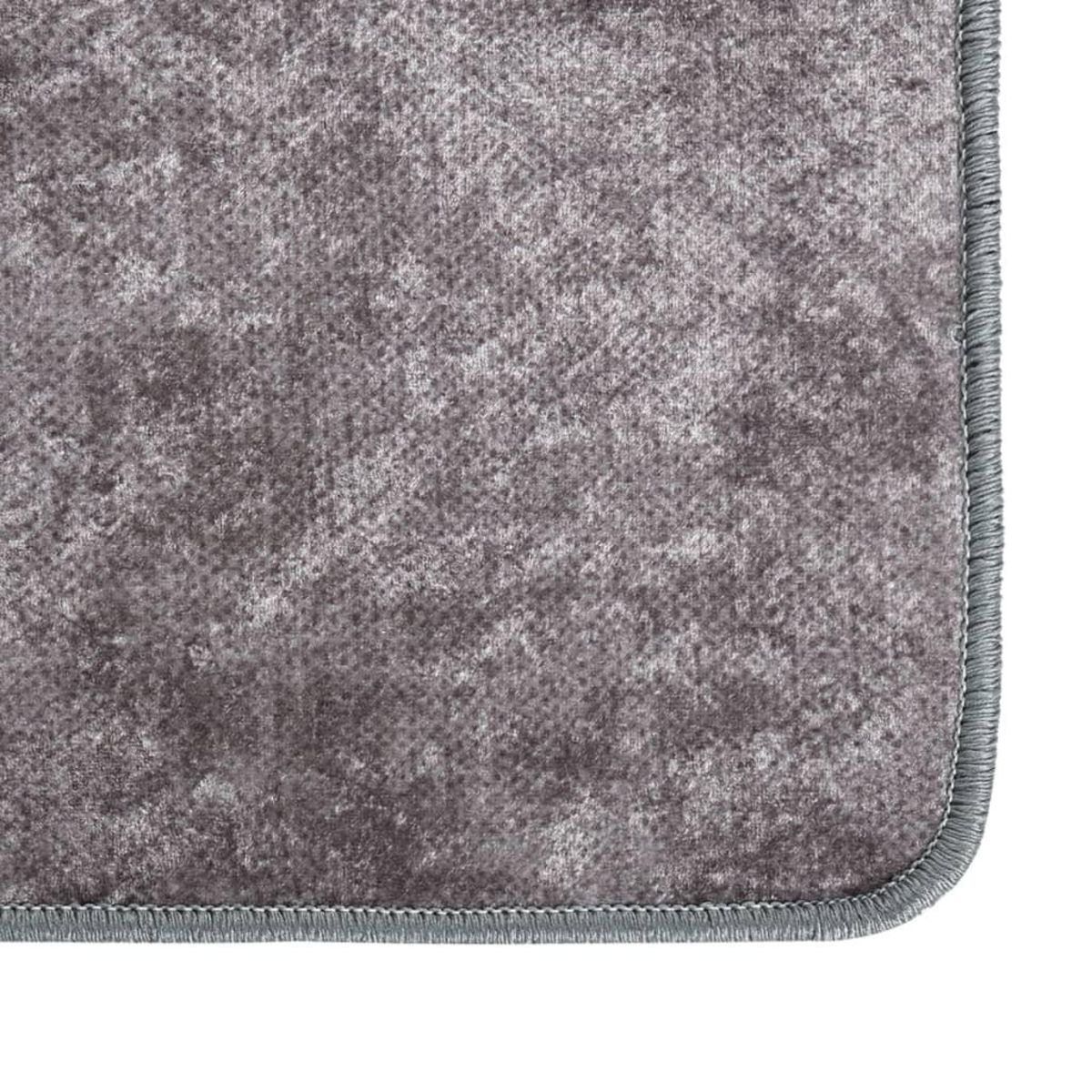 VIDAXL Tapis lavable gris 150x230 cm antiderapant