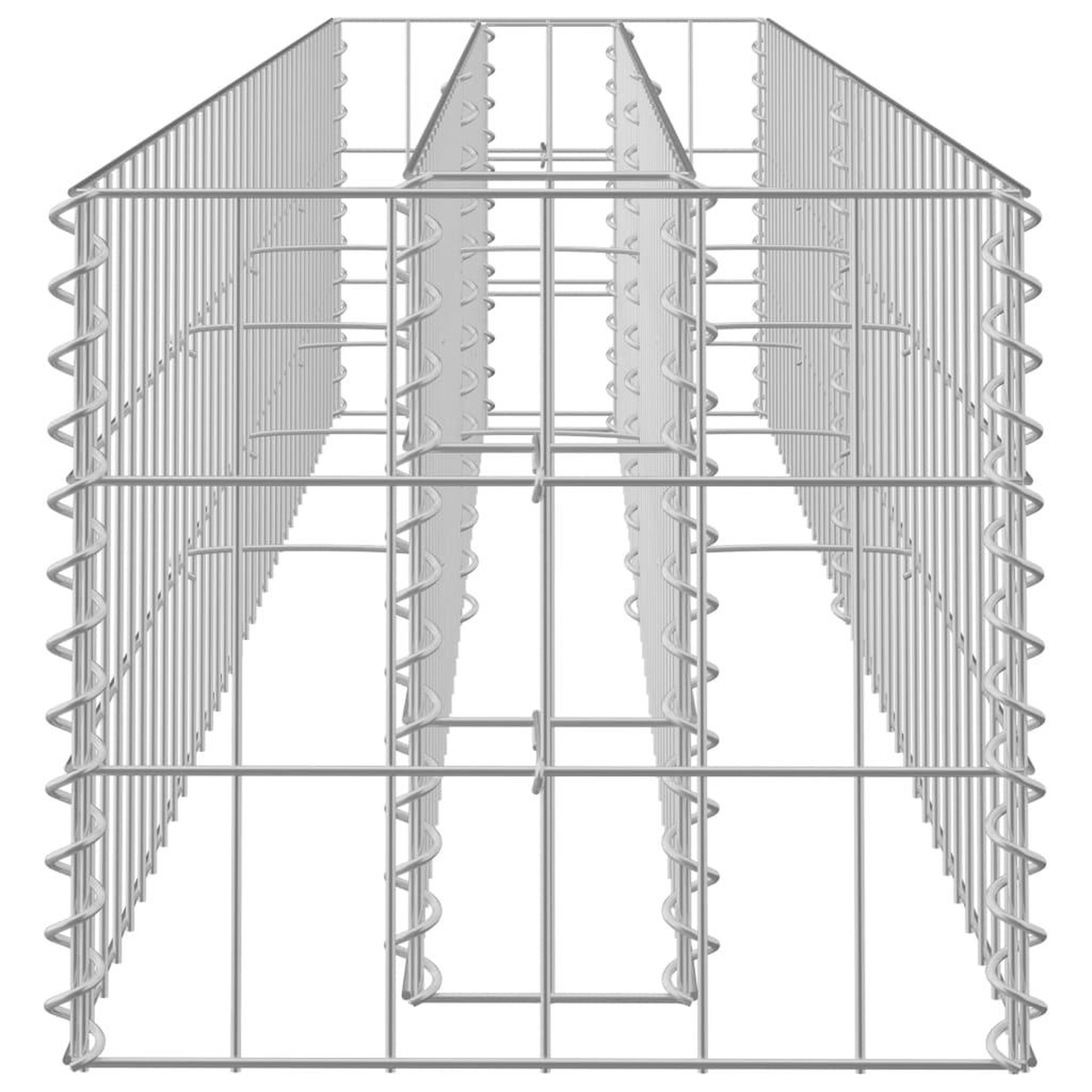 Voir la diapositive 5 : VIDAXL Lit sureleve a gabion Acier galvanise 180x30x30 cm