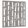 Voir la diapositive 3 : VIDAXL Decoration murale jardin 55x55 cm acier corten design bambou