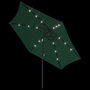 Voir la diapositive 5 : VIDAXL Parasol de jardin en porte-a-faux avec LED 3 m vert