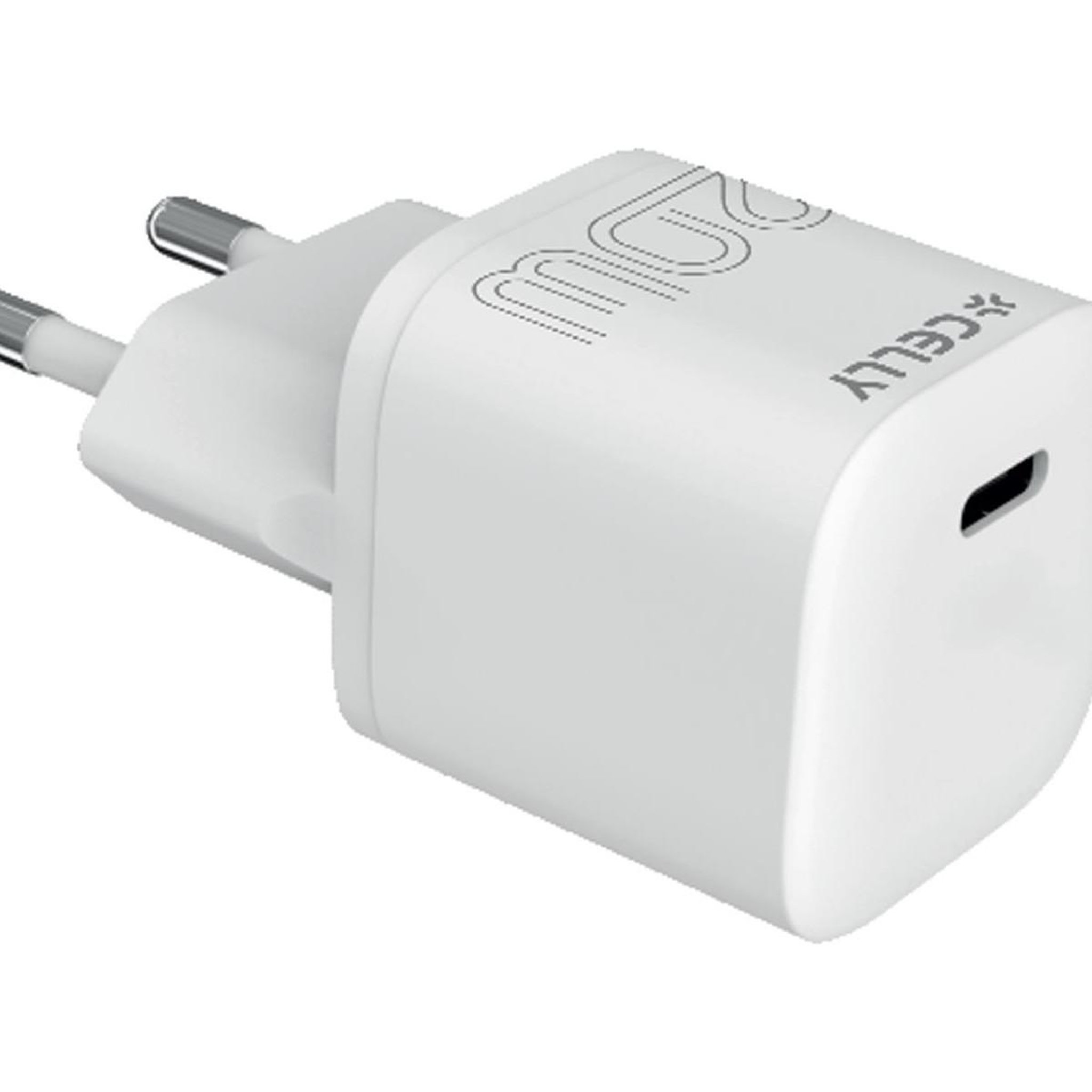 Voir la diapositive 2 : CELLY Celly UCTC1USBC20WWH chargeur d'appareils mobiles Universel Blanc Secteur Intérieure