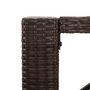 Voir la diapositive 5 : VIDAXL Table de bar et dessus en verre marron 185x80x110 cm poly rotin