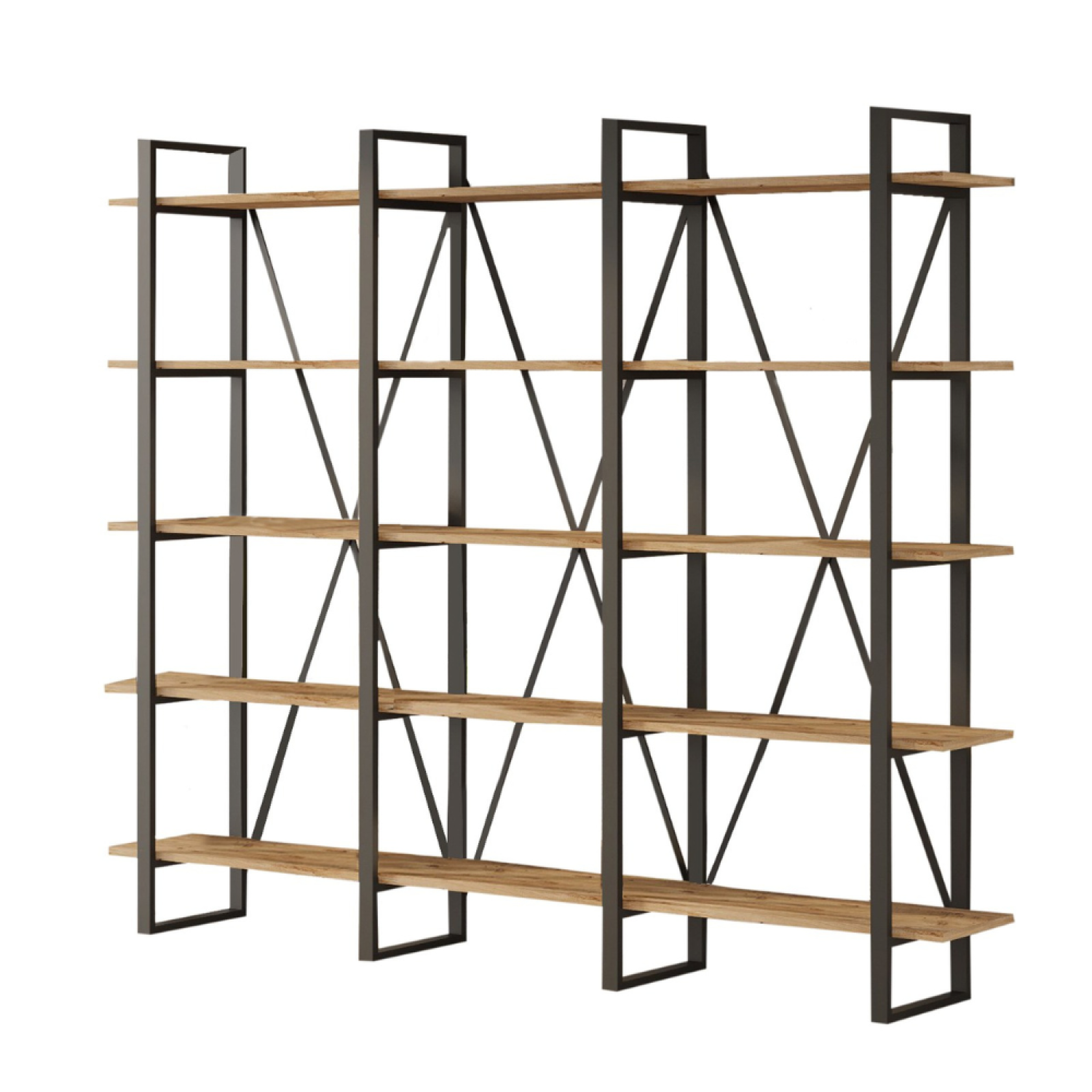 CONCEPT USINE Meuble à étagères bois et métal astoria