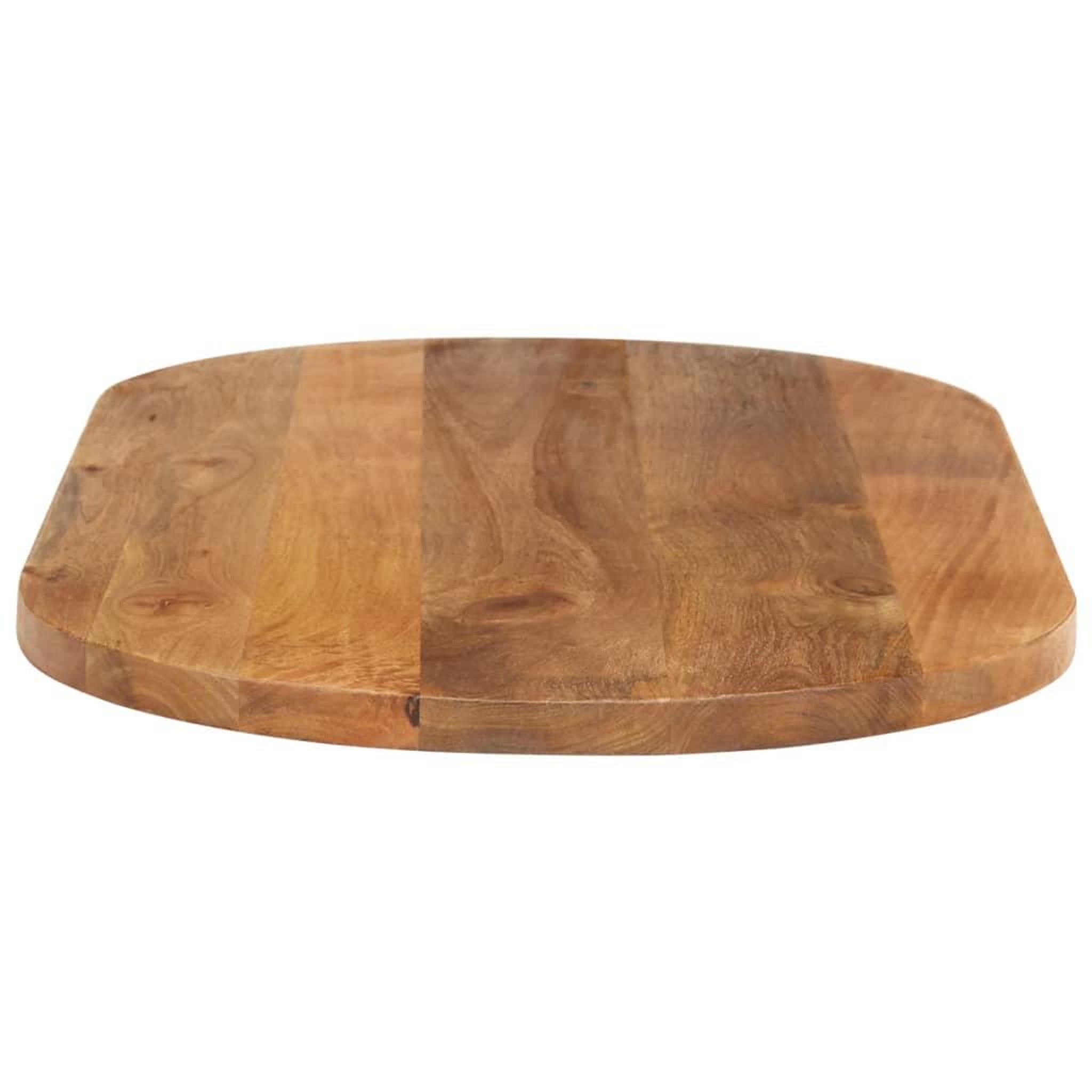 Voir la diapositive 4 : VIDAXL Dessus de table 80x40x2,5 cm ovale bois massif de manguier
