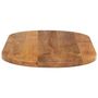Voir la diapositive 4 : VIDAXL Dessus de table 80x40x2,5 cm ovale bois massif de manguier