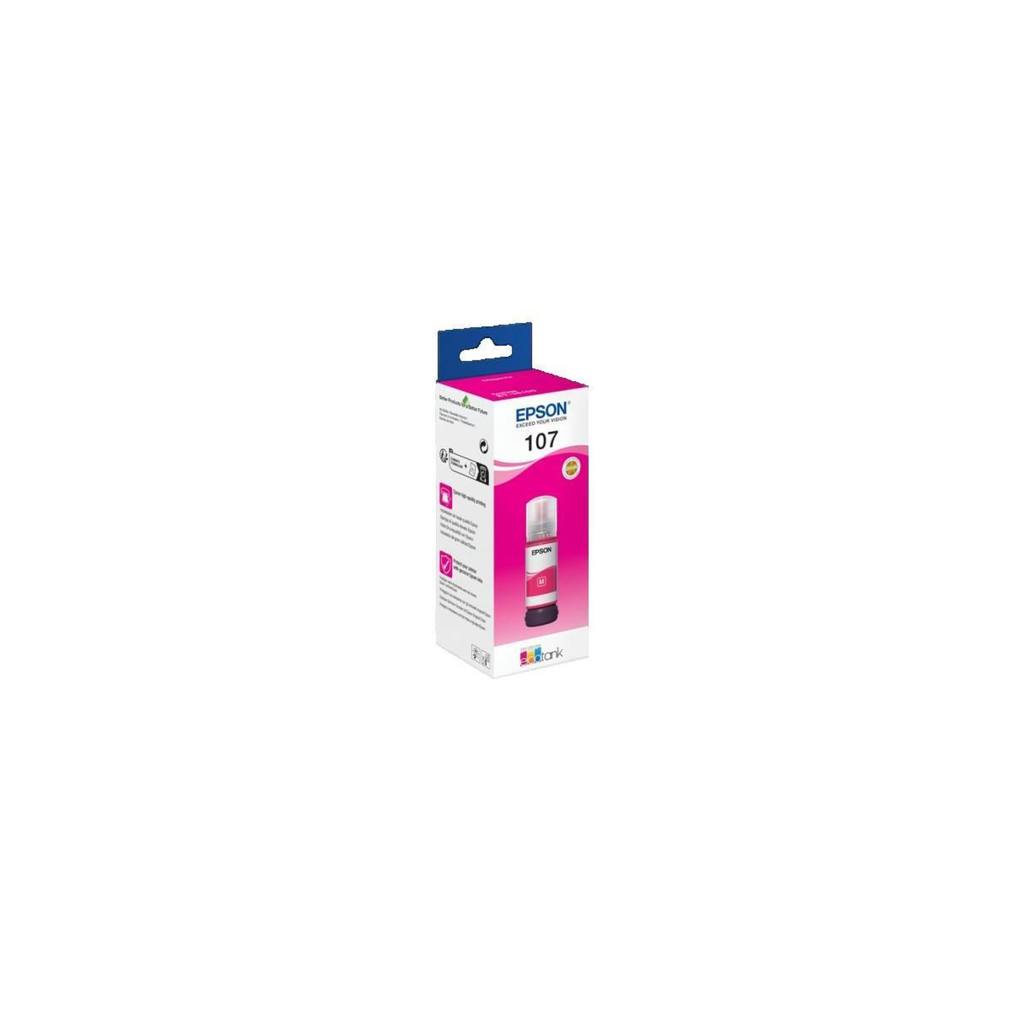 Voir la diapositive 3 : Epson Recharge d'encre Epson EcoTank 107 Magenta