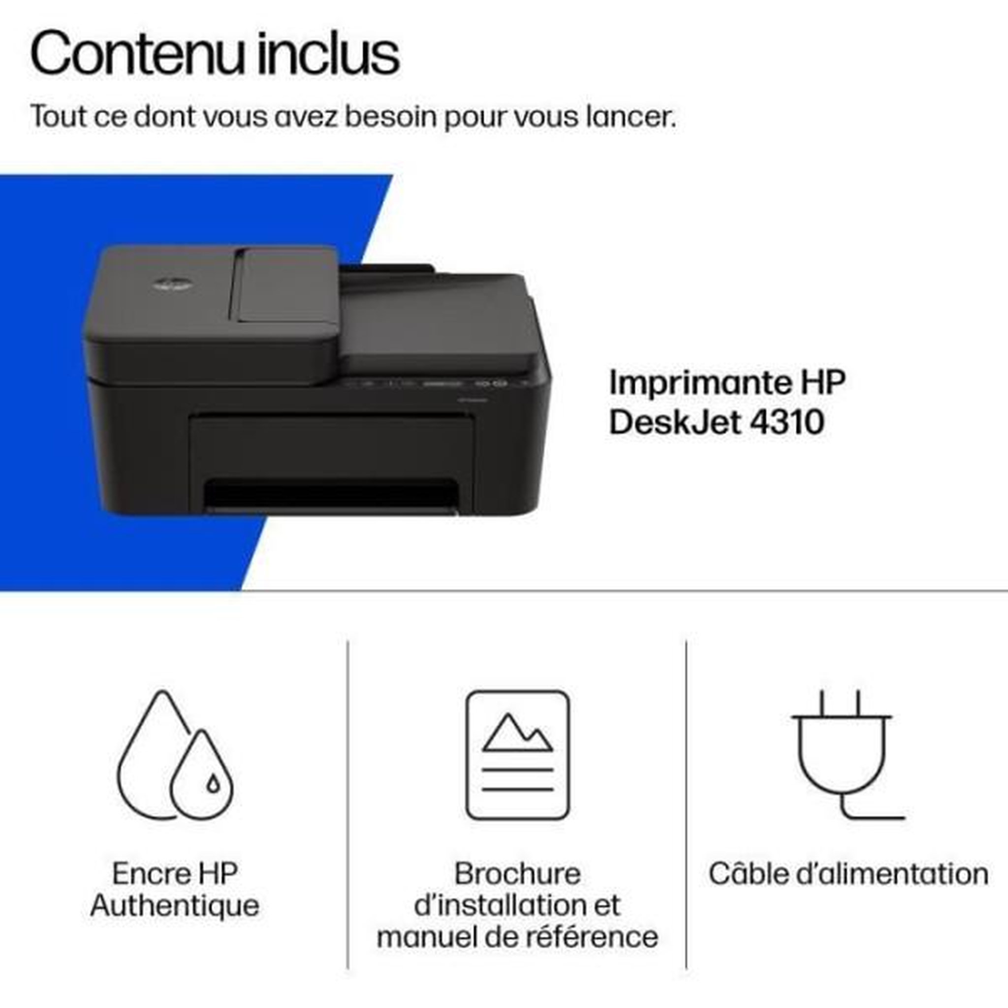 Voir la diapositive 4 : HP Hp deskjet 4310 sans fil all-in-one couleur imprimante