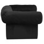 Voir la diapositive 5 : VIDAXL Canape pour chien avec tiroir Noir 75x50x38 cm Peluche