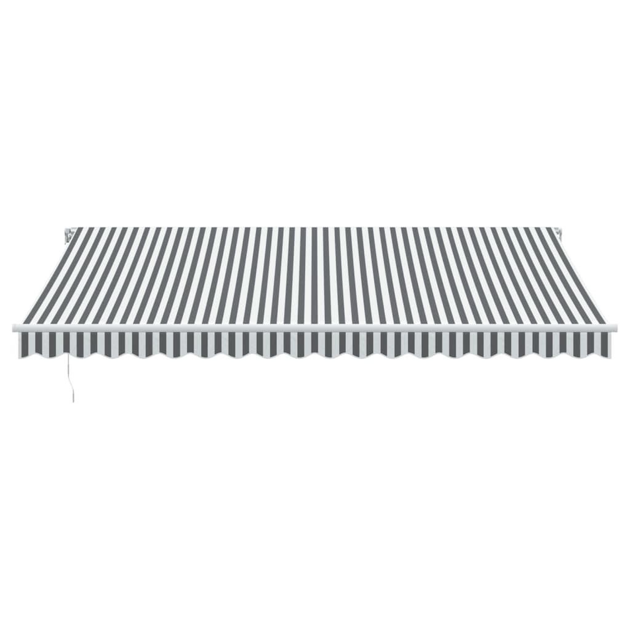 Voir la diapositive 4 : VIDAXL Auvent manuel retractable avec LED anthracite blanc 450x350 cm