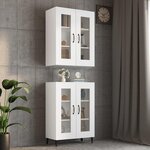 VIDAXL Armoire murale suspendue Blanc 69,5x34x90 cm