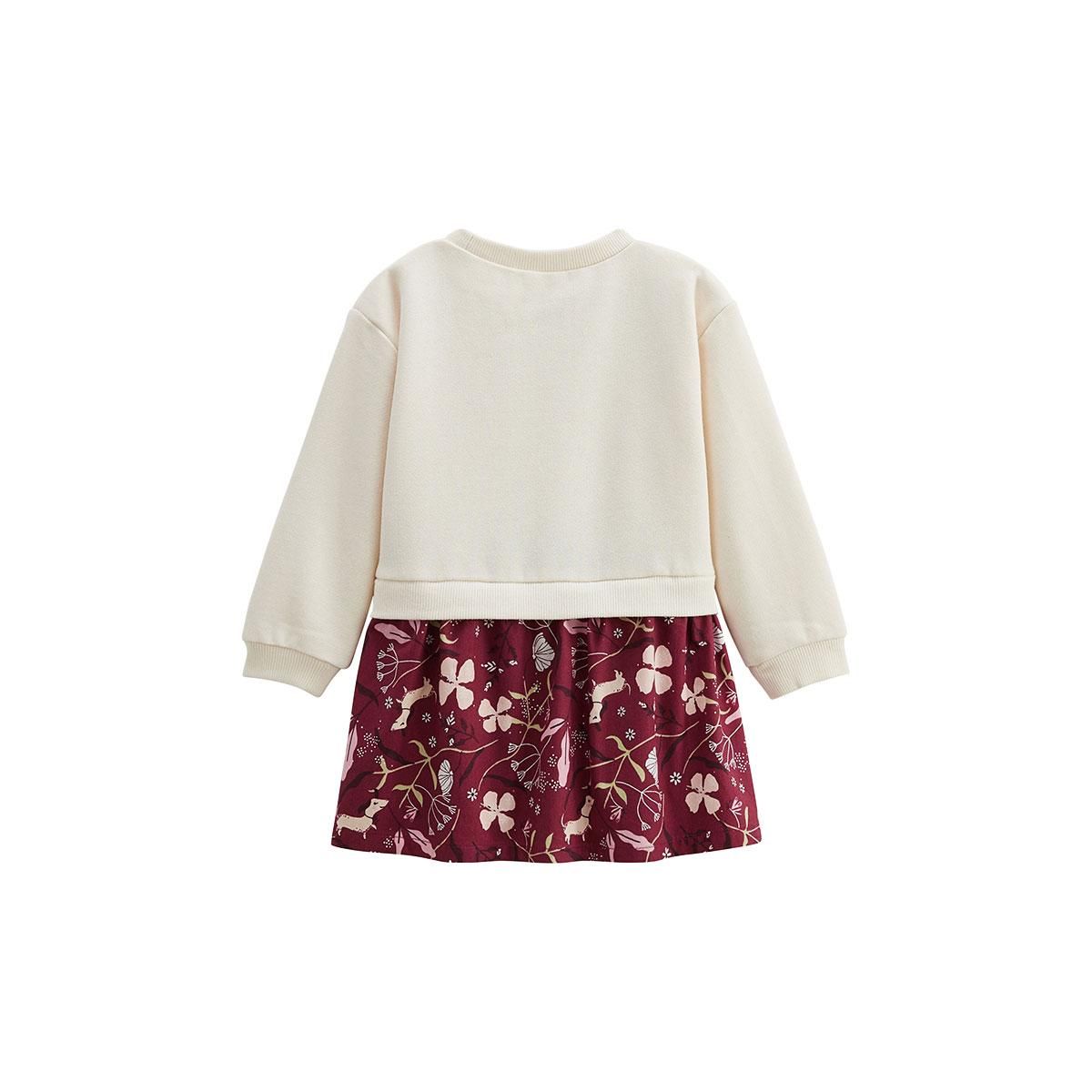 Petit Béguin Robe enfant en molleton Mila