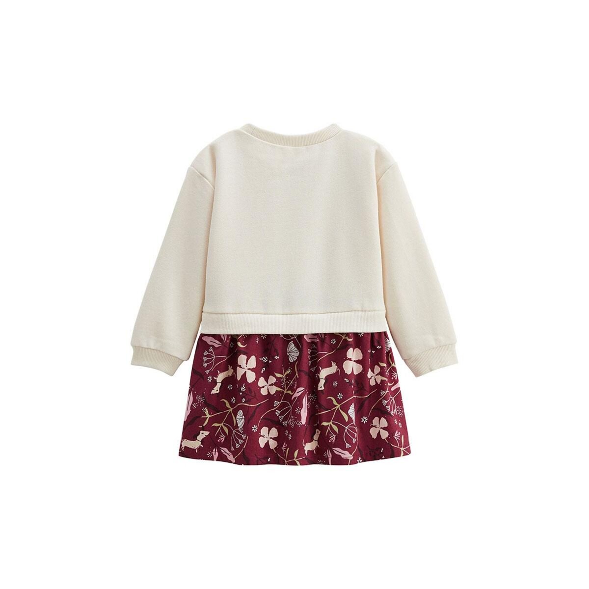 Petit Béguin Robe enfant en molleton Mila